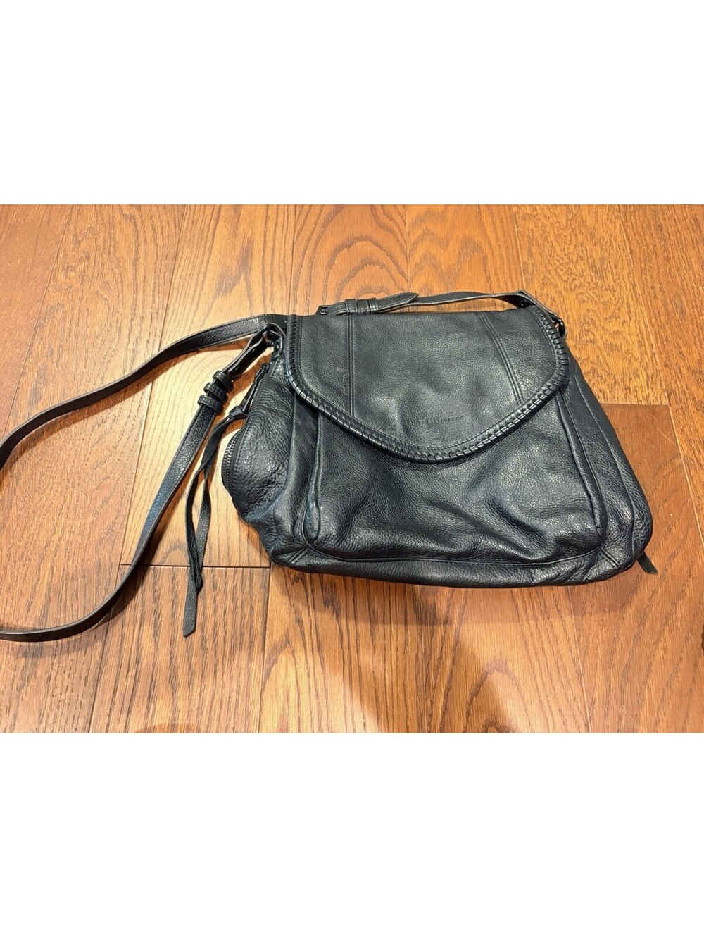 Aimee Kestenberg Black Leather Shoulder Crossbody Bag - Picture 10 of 10